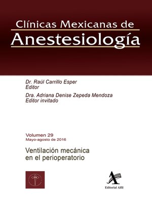 cover image of Ventilación mecánica en el perioperatorio